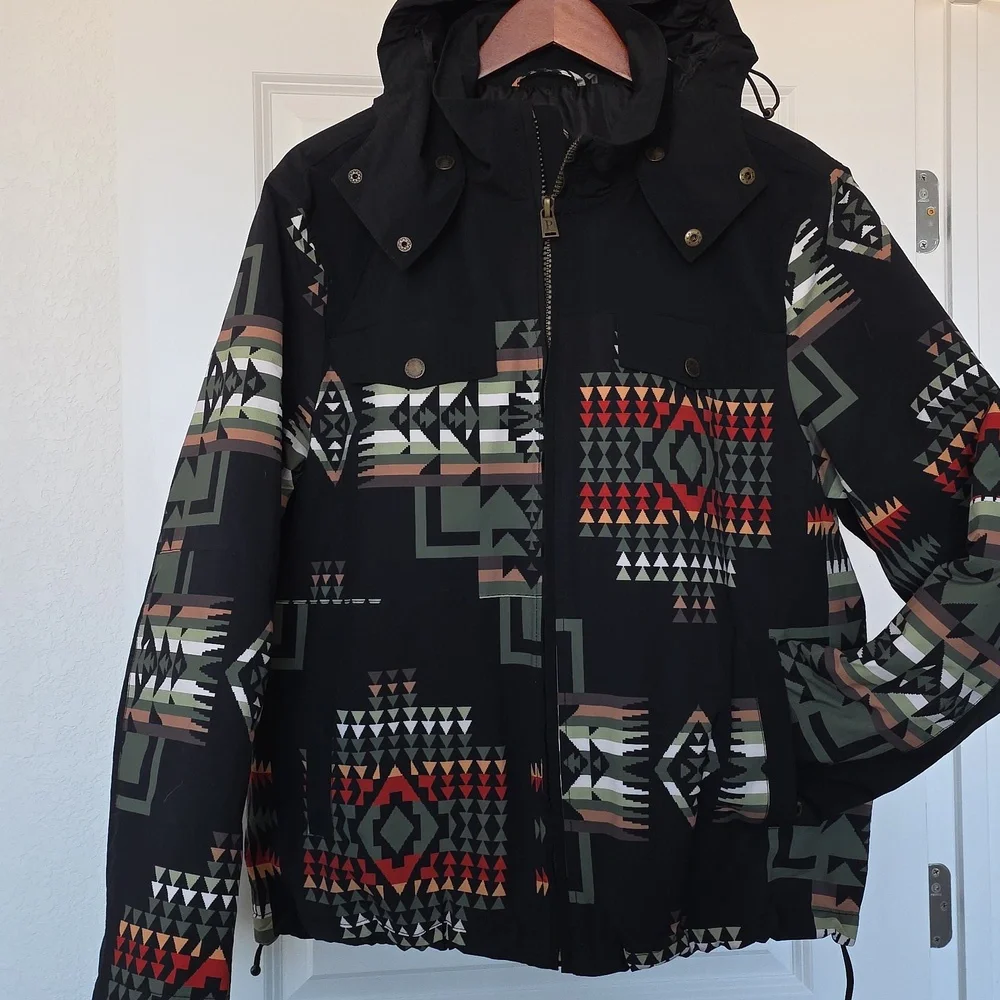 NWOT Pendleton Black Chief Joseph Insulated Ripstop Anorak Jacket ❤️⛷️💚🖤🎁